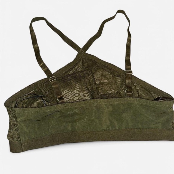 Torrid Olive Green Halter Top Bralette Women’s Plus 1X - Picture 3 of 4